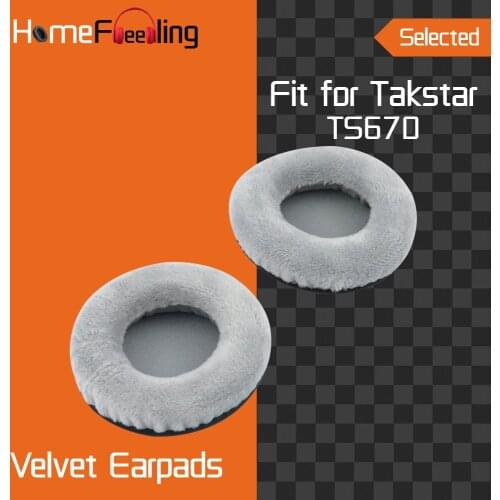 Homefeeling Earpads for Takstar TS670 Headphones Earpad Cushions Covers Velvet Ear Pad Replacement