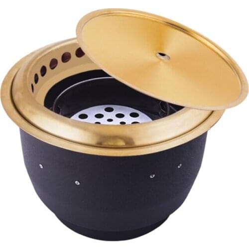 Designs lower smoke exhaust charcoal barbecue grill carbon oven