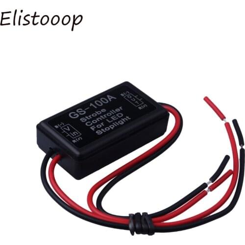 Flash Strobe Controller Brake Light Flasher Module GS-100A For Car LED Brake Stop Light Lamp 12V