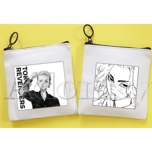 Tokyo Revengers Korean Version Simple Coin Purse Coin Purse Female Student Canvas Cute Key Bag Mini Clutch Small Purse
