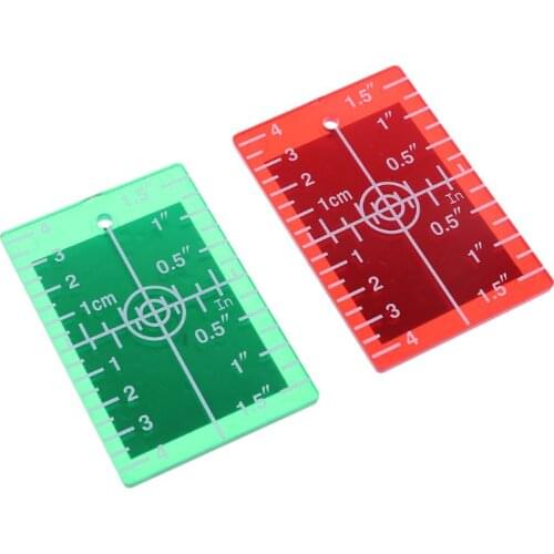 Laser Target Card Plate inch/cm for Green and Red Laser Level Target Plate Dropshipping