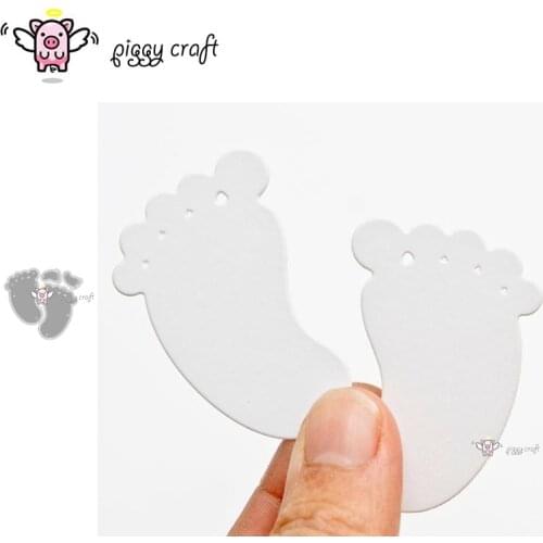 Piggy Craft metal cutting dies cut die mold Baby feet decoration Scrapbook paper craft knife mould blade punch stencils dies