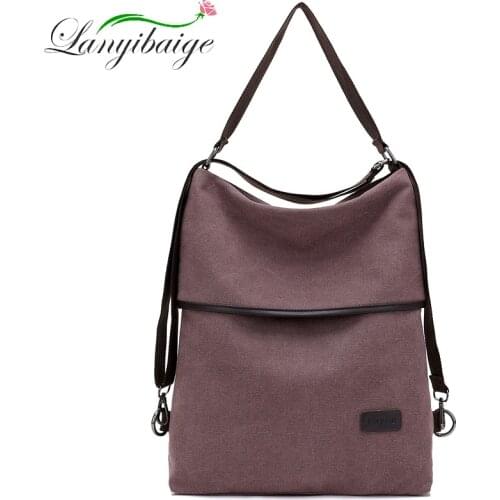 LANYIBAIGE New 6 Color Multifunction Canvas Bags High Quailty Casual Fashion Women Bags Large Capacity Travelling Bag For Women