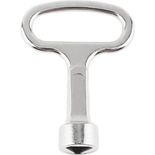 Multi-function Small Zinc Alloy Plumber Key Wrench Triangle Wrench for Electric Control Cabinet Tap Water Valve Elevator Door