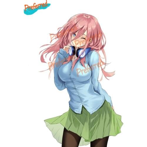 LLY-0883 Personality Car Sticker Cute Anime Girl Modeling Decal Motocross Racing Laptop Helmet Trunk Wall Vinyl Car Sticker