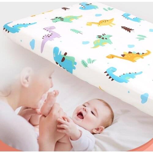 Newborn Baby mattress cover Fitted Sheet 70x140 Child Bedspread Bed Linen Set Boys girls Cotton Baby Crib Bedding Set