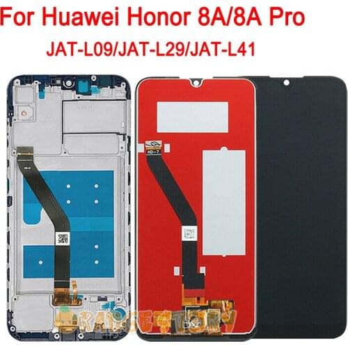 New Replacement For Huawei Honor Play 8A JAT-L09 JAT-L29 Full LCD Display Touch Screen Frame For Honor 8A ProJAT-L41/8A JAT-LX1