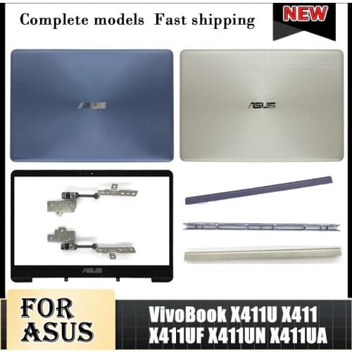 NEW Laptop For ASUS VivoBook X411U X411 X411UF X411UN X411UA LCD Back Cover/Front Bezel/Hinges Top Case Non-Touch