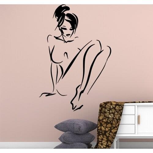 Couple Bedroom Girls Room Decoration Nude Ladies Decoration Vinyl Wall Stickers Vinyl Decals Bedroom Vinyl Stickers