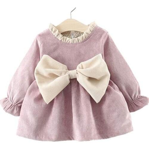 Girl dress autumn baby girl clothes casual cartoon knitted princess dress cotton clothes