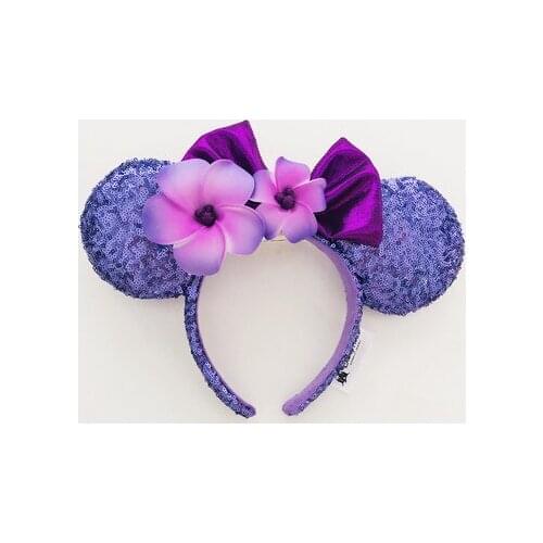 Disney Ear Headband Mickey and Minnie Mermaid Birthday Party Costume Cosplay Plush Adult/Kids Headband Gift