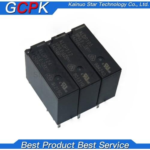 5PCS Relay ALDP105 ALDP112 ALDP124 ALDP105W ALDP112W ALDP124W 5V 12V 24V 5A 250V DIP4 New and original