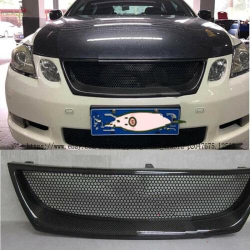 Real carbon fiber Front Mesh Grill Grille for 2005 2006 2007 Lexus GS300 GS350 2006 Type