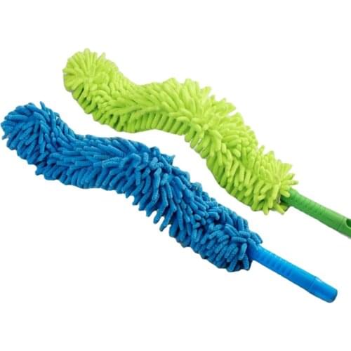 Foldable Dust Remover Flexible Wheel Brush Anti-static Car Cleaner Furniture Cleaning Tool Microfiber Car Washer Chenille Mop