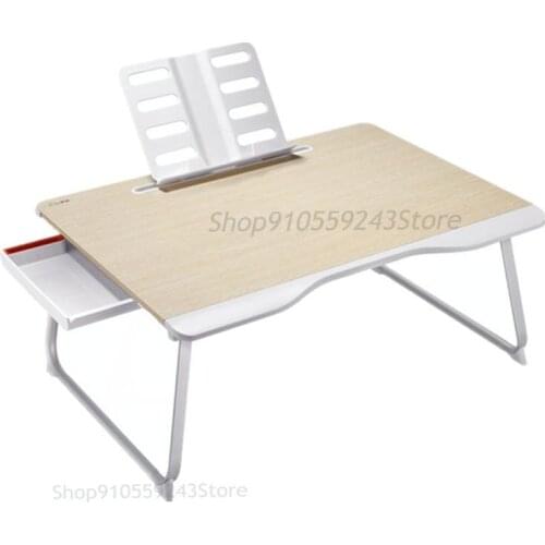 Foldable Bed Student Study Desk Bay Window Small Table Heightened Portable Artifact Lazy Computer Dormitory Writing Work Multi-f