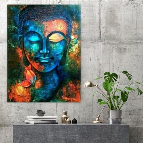 Lord Buddha Modern Buddhism Oil Paintings Canvas Painting Posters and Prints Cuadros Wall Art for Living Room Home Decor