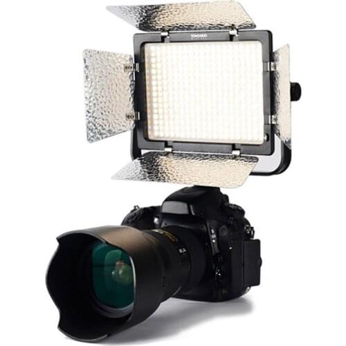 YONGNUO YN320 3200K-5500K Photo Studio LED Panel Video Light with U-type Stand Video Light for Canon Nikon DSLR Camera