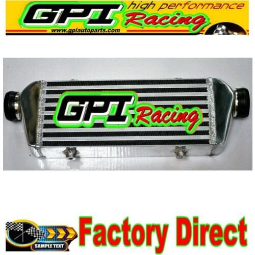 FRONT MOUNT UNIVERSAL TURBO ALLOY INTERCOOLER 136MMx 330MM x65MM 2.2" in/outlet