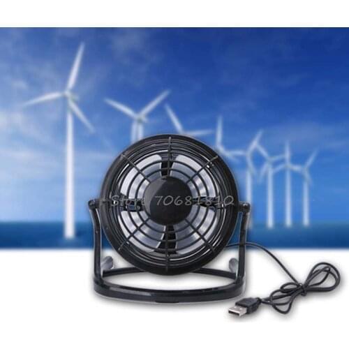 New Mini Portable Super Mute USB Fan Desk Cooling Laptop Notebook PC Fan Cooler Drop Shipping