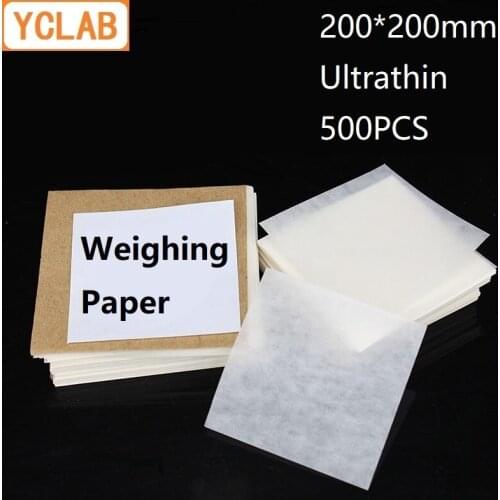 YCLAB 200*200mm Weighing Paper Square Ultrathin 500PCS / Pack Laboratory Chemistry Equipment