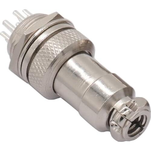 ZHQCN GX16 16MM 2 3 4 5 6 7 8 9 10 Pin M16 Electric Connector Industrial Male Female Waterproof Adapter Solar Soldering Bulkhead