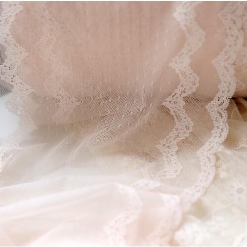 1 Meter 23cm Width Nylon Spandex Army Green Pink Lace Elastic Lace Trim Stretch Italy Lace Trimming