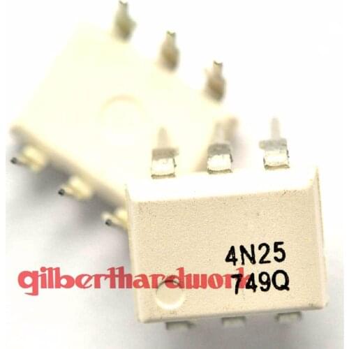 10*Photoelectric Coupling 4N25 Transistor Output Dip-16 Straight Pin