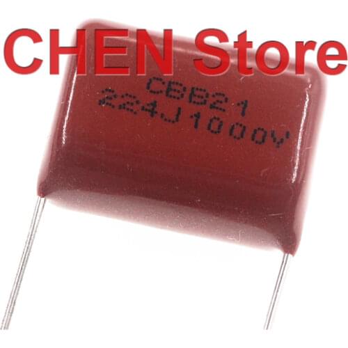 10pcs CBB21 20MM CL CBB Metal film capacitance 224 223 333 473 1000V 1600V 0.22UF 22NF 33NF 47NF 0.22UF 0.33UF 0.47UF