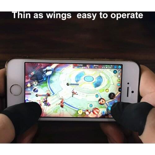 10Pcs Mobile Finger Sleeve TouchScreen Game Controller Sweatproof Gloves for Phone Gaming NK-Shopping