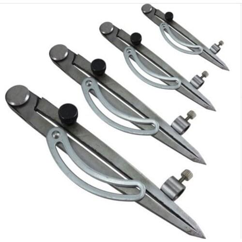 125mm-300mm Steel Wing Divider Pencil Marking Compass-Circle Maker Adjustable Scriber Craftsman Architect Student Carpenter