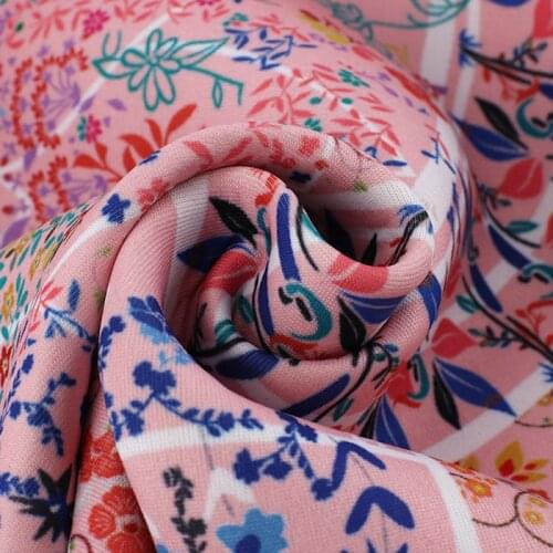 3 Sizes Floral Printed SBR Diving Fabric DIY Patchwork Quilting Craft Swimsuit Garment Bags Materials Accessories