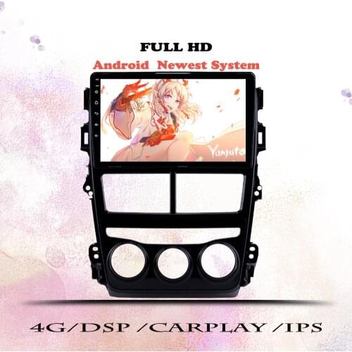 Car Radio 2 Din For Toyota Yaris Vios 2017 2018 2019 2020 Multimedia Video Player Navigation GPS Android 10.0 DVD DSP Head Unit