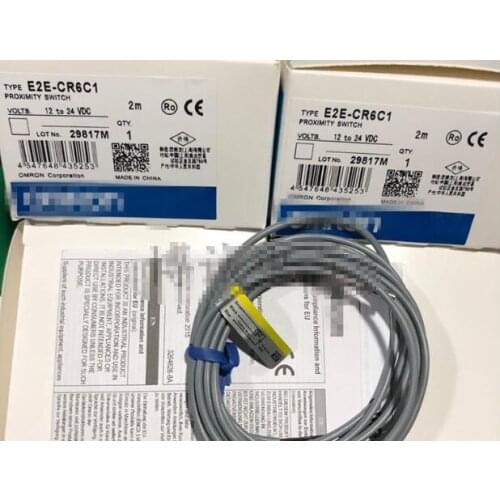 Free Shipping 2pcs/LOT Small proximity switch E2E-CR6C1 M3 three-wire NPN 12V-24V normally open
