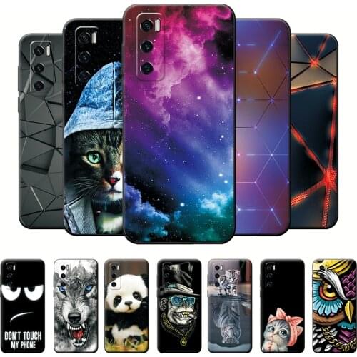 Case For Vivo V20 Case Soft Silicone Back Cover Cool Cat Coque For Vivo V20 SE Black TPU Bumper Phone Cases For Vivo V20 Pro