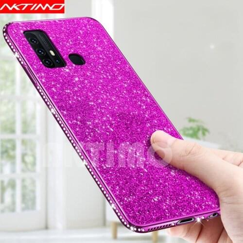 Bling Glitter Diamond Soft Cover For Huawei Y7P Y6P Y5P Y7 Y5 Y6 2019 P30 P40 Lite E Honor 9A 9C 9S 8A 8S 8X 8C 20 30 Pro Case
