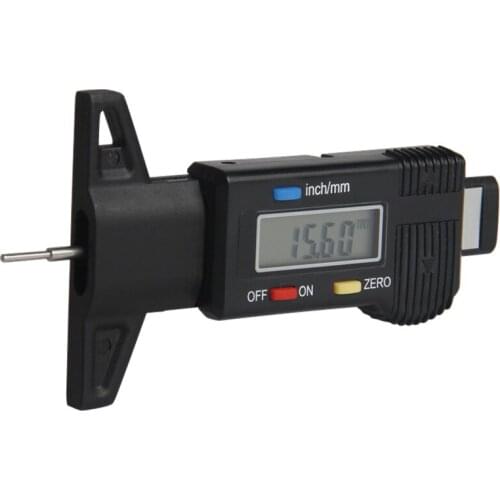 FJS Digital Depth Gauge 0-25mm Tyre Tread Thickness Gauges Tester Diagnostic Tool Measuring Tools