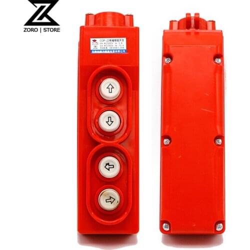 COP-22 (COB-22) Waterproof 4 Ways Silver Contact Hoist Crane Pendant Control Station Push Button Switch
