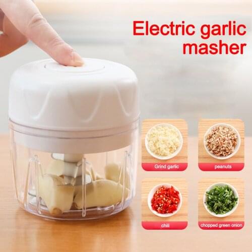Electric Food Crusher Garlic Chopper Mincer Mini Food Chopper Blender Kitchen Gadget Vegetables Shredder Dicer For Kitchen