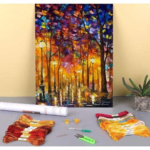 Repeated Feelings Printed Water-Soluble Canvas 11CT Cross Stitch DIY Embroidery Patterns DMC Threads Sewing Sales