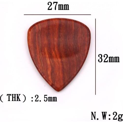 Red Sandalwood Guitar Capo Guitar Pick Set for Folk Classical Guitar Parts