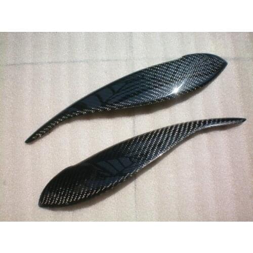 Carbon Fiber Headlight Eyelids Eyebrows for 1998-2005 Toyota Yaris Echo 5 Door Hatch