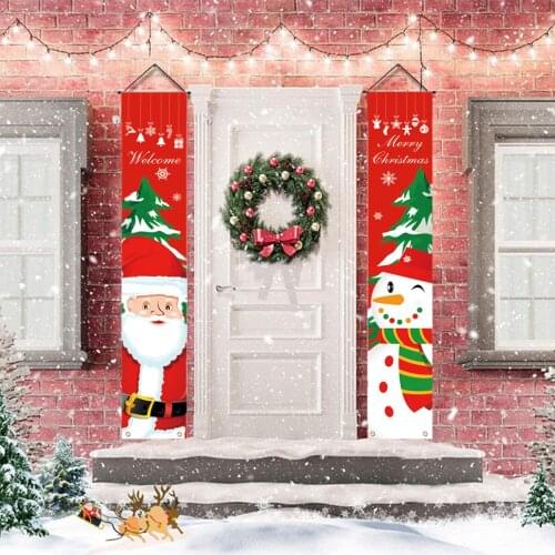 Christmas ornaments curtain decoration Door Merry Christmas Decor For Home 2021 Christmas Natal Navidad Gift New Year 2022