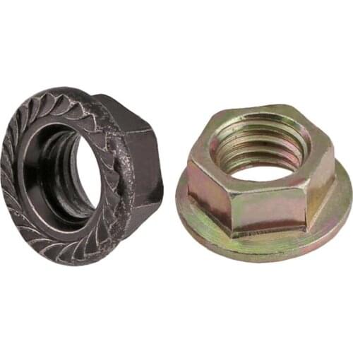Hexagon flange nut flange nut knurled nut flange antiskid nut locknut m2-m16 20PCS