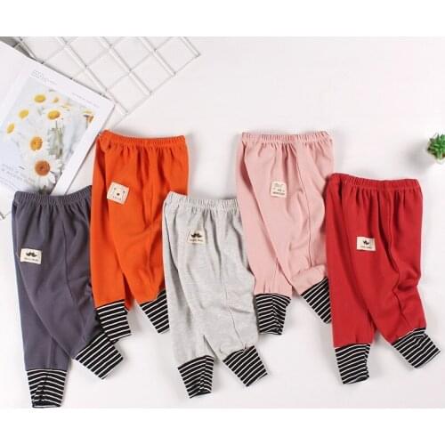 6-38M Boy Thick Pants Winter Baby Thicken Cotton Boy Baby Big PP Pants Loose High Elastic Waist Fall Girls Trousers