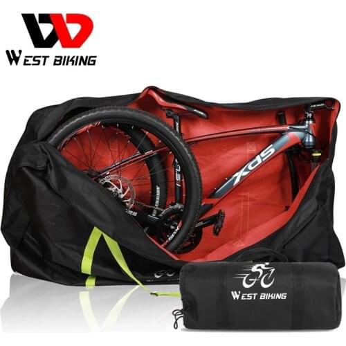 WEST BIKING 14-27.5 Inch 700C Bicycle Carry Bag Portable Folding Cycling Protector Cover Transport Case Travel Bike Accessories