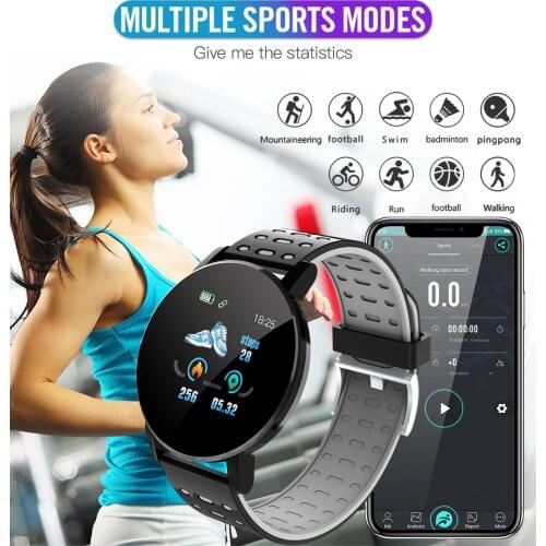 Smart Bracelet Fitness Tracker with Heart Rate Blood/Pressure Monitor, Step Counting, Sleep monitoring, Sitting Time Reminder