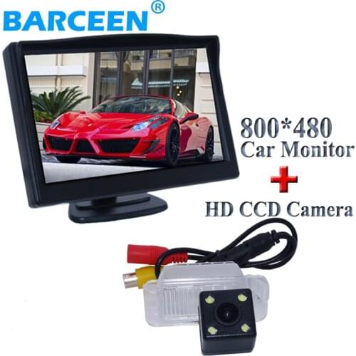 Assist parking lcd screen 5" car monitor with IP 69K waterproof car rearview camera for FORD-Focus Hatchback/ Mondeo Fiesta