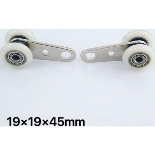 12pcs window curtain parts hanging double wheels with bearing hanging round wheel heavy curtains hanging crane wheel