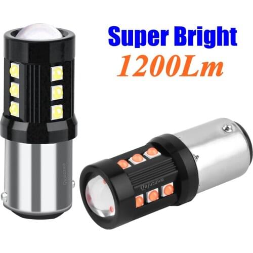 2PCS 2020 New 1157 BAY15D P21/5W LED Car Tail Brake Bulbs Turn Signal Auto Daytime Running Light Rear Fog Lamp Red White Yellow