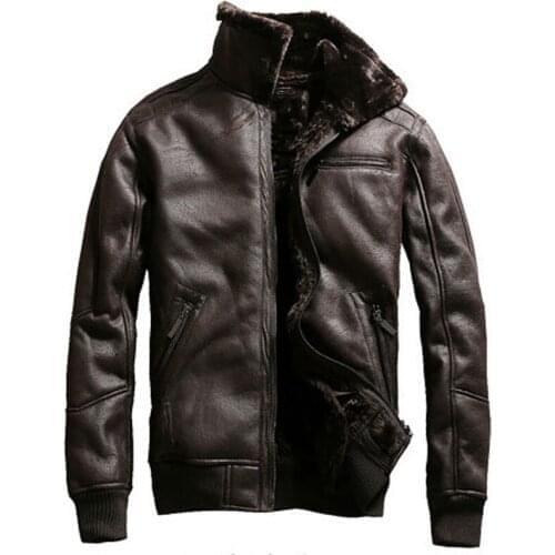 2019 Russian Winter Mens Faux Fur Jacket Coats Air Force Mens Fur Coats American Style Velvet Overcoats Brand Mans Clothing A913